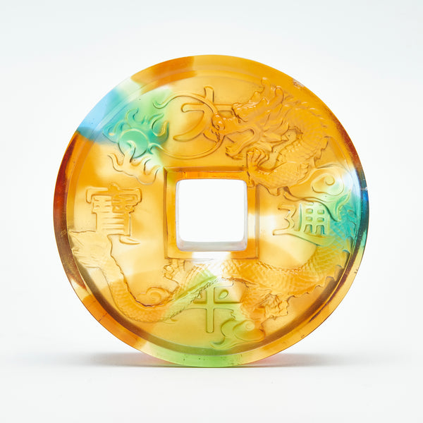Colored Glaze Copper Coin Decoration