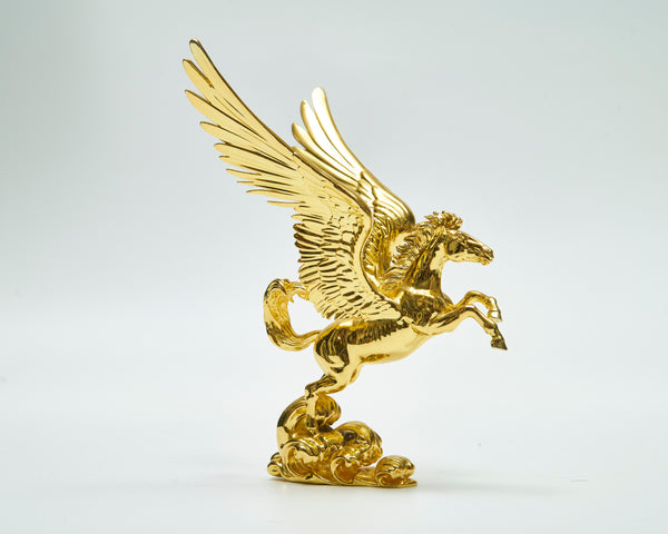 Metal Pegasus Statue: Chinese Zodiac Feng Shui Decoration